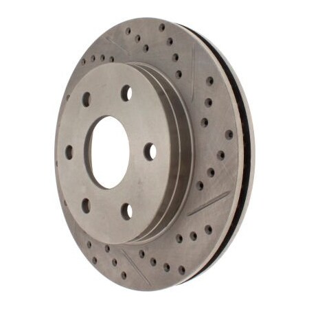 Centric StopTech Select Sport Drilled and Slotted Brake Rotor; Front Left, StopTech 227.66040L 227.66040L